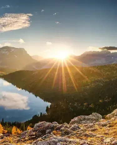 pretty mountain picture with sunrise-1